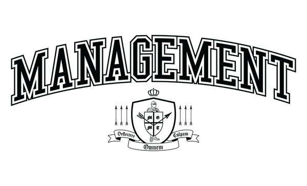 MANAGEMENT - White Crest - Unisex Hoodie
