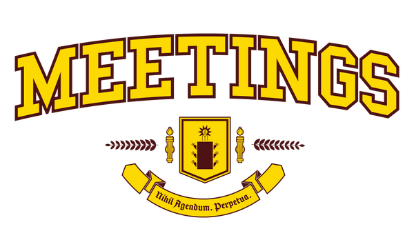 MEETINGS - Color Crest - Unisex T-Shirt
