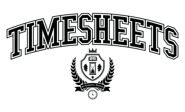 TIMESHEETS - White Crest - Unisex T-Shirt