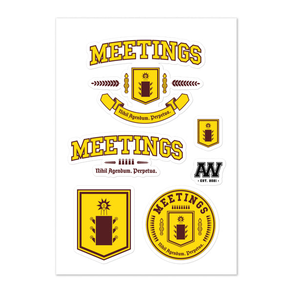 MEETINGS - Stickers - Color