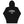 Load image into Gallery viewer, A black hoodie with the Legal crest on it in white.
