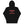 Load image into Gallery viewer, A black hoodie with the Human Resources crest. The text is in red and the shield has black accents.
