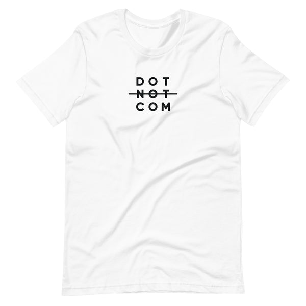 DotNotCom - Black Logo - White Tee